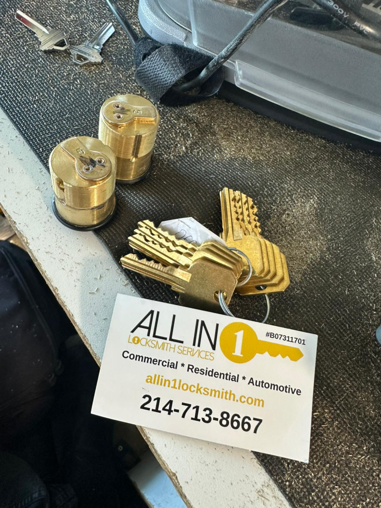 All in 1 Locksmith providing emergency lockout assistance and key duplication services.