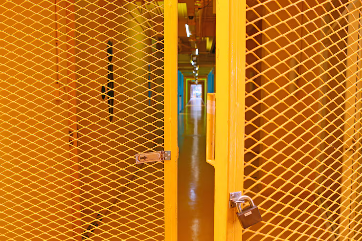 Yellow Security Grilles and Bars